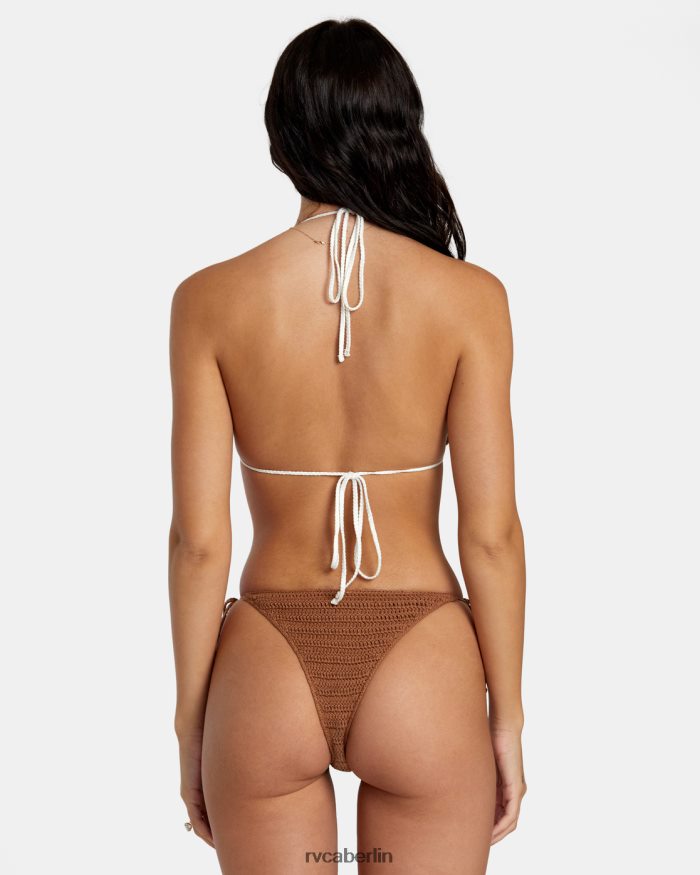 RVCA Häkel-Triangel-Bikinioberteil aus Baumwolle aus Baumwolle BF4L8X1159 schwimmen Siena Frauen