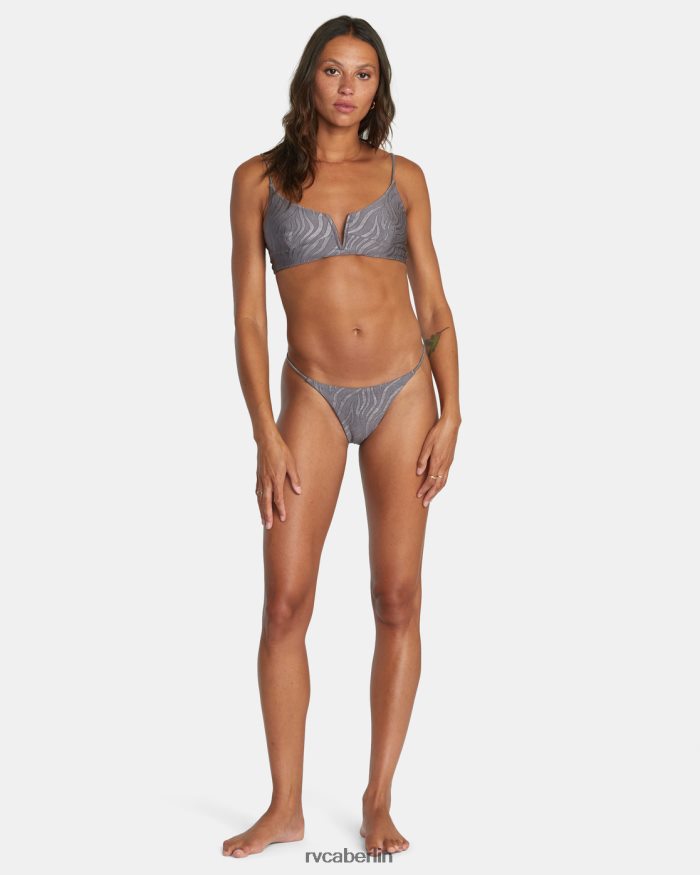 RVCA Kurz geschnittenes Bikinioberteil mit V-Ausschnitt von Feral BF4L8X1588 schwimmen Hai Frauen