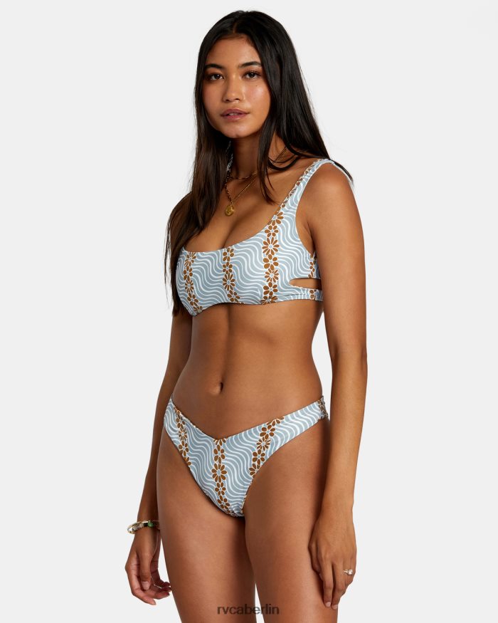 RVCA Micro Magic Wende-BH-Bikinioberteil BF4L8X1163 schwimmen Schiefer Frauen