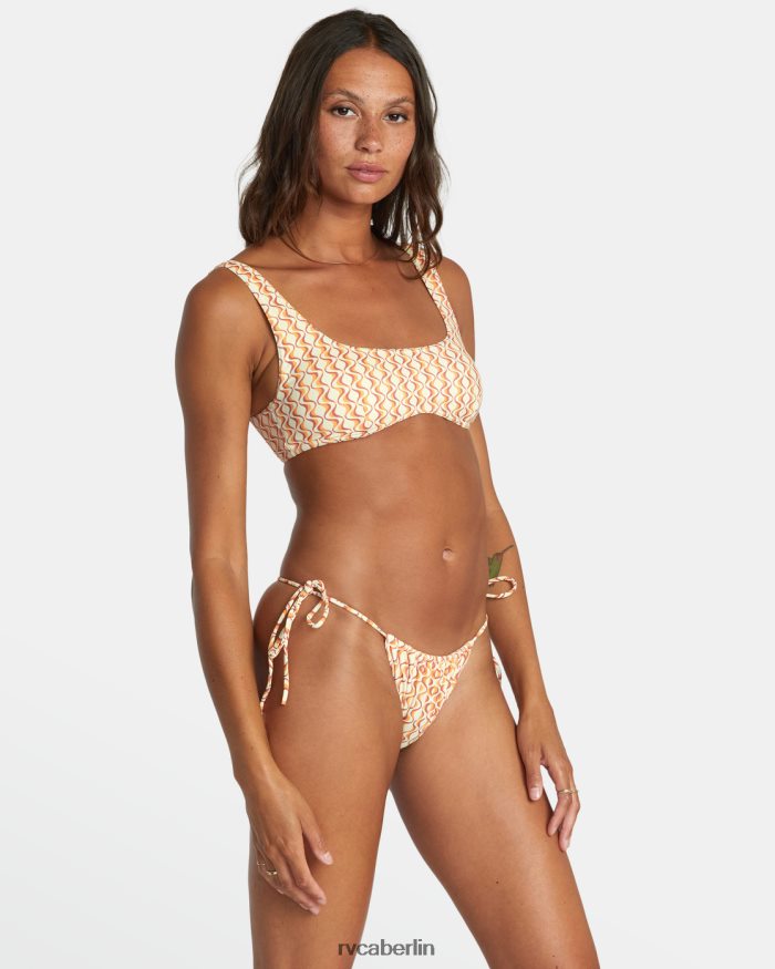 RVCA Optik-Bralette-Bikinioberteil BF4L8X1598 schwimmen Nachglühen Frauen