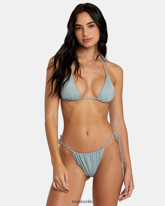 RVCA Solides Neckholder-Triangel-Bikinioberteil BF4L8X1099 schwimmen Schiefer Frauen