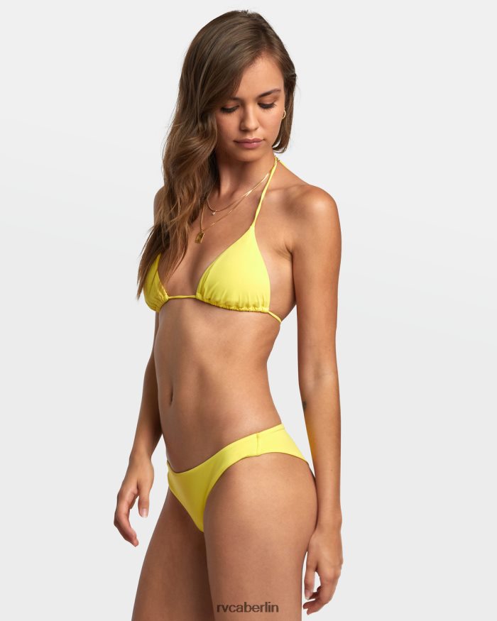 RVCA Solides Neckholder-Triangel-Bikinioberteil BF4L8X1358 schwimmen Guave Frauen