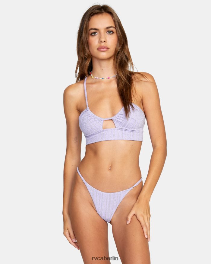 RVCA Stardust-Crop-Bikinioberteil BF4L8X1471 schwimmen violett Frauen