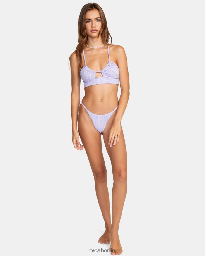 RVCA Stardust-Crop-Bikinioberteil BF4L8X1471 schwimmen violett Frauen