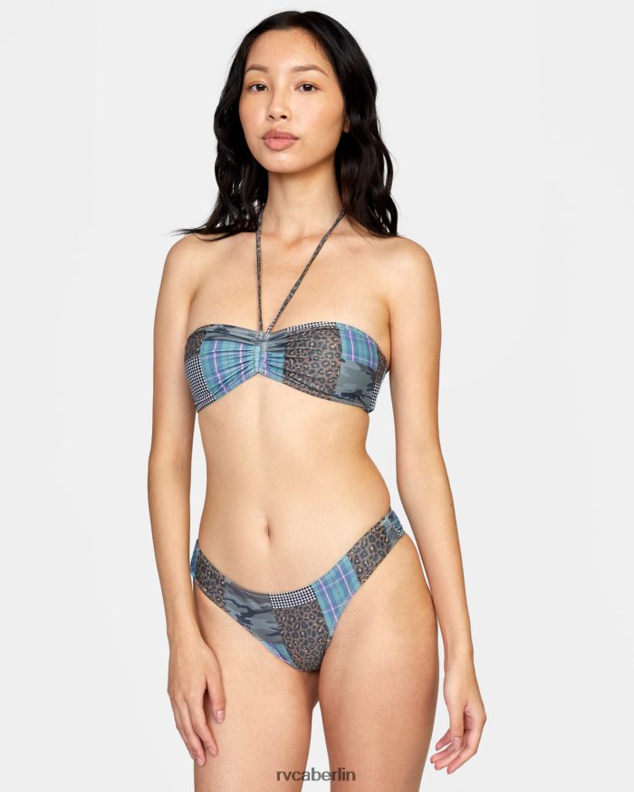RVCA Steffani Stella Bandeau-Bikinioberteil BF4L8X1481 schwimmen multi Frauen