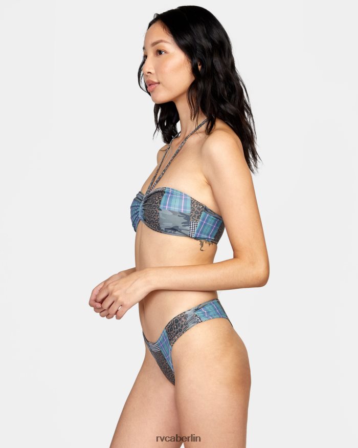 RVCA Steffani Stella Bandeau-Bikinioberteil BF4L8X1481 schwimmen multi Frauen