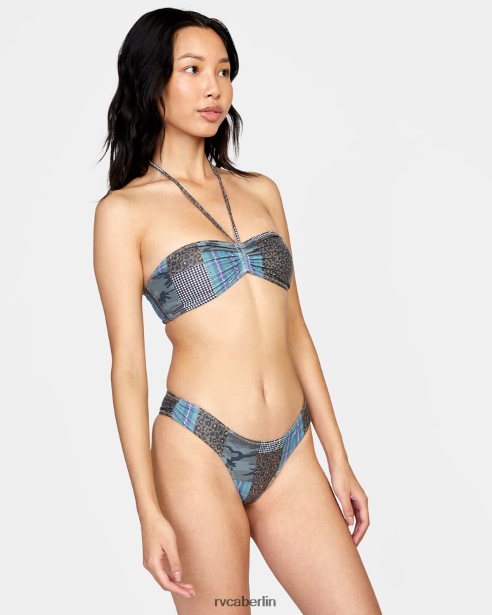 RVCA Steffani Stella Bandeau-Bikinioberteil BF4L8X1481 schwimmen multi Frauen