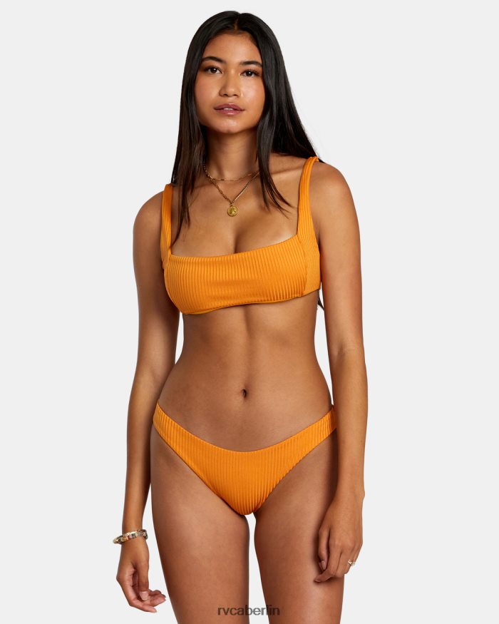RVCA Tangerine-schimmerndes Bralette-Bikinioberteil BF4L8X1141 schwimmen Mandarine Frauen
