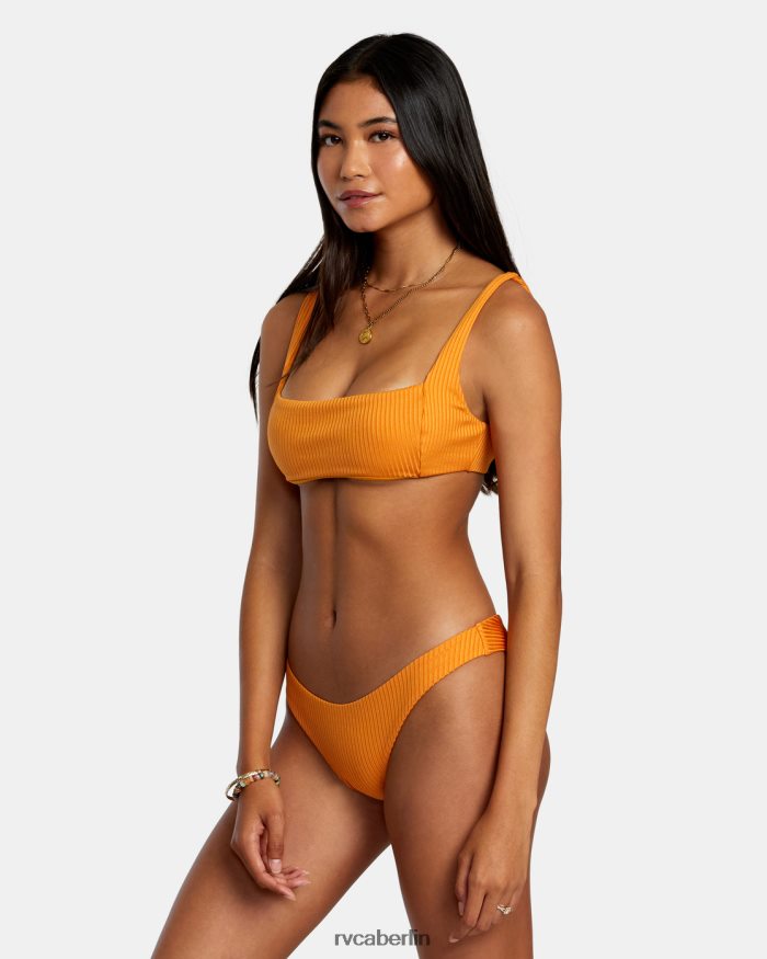 RVCA Tangerine-schimmerndes Bralette-Bikinioberteil BF4L8X1141 schwimmen Mandarine Frauen
