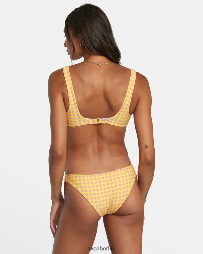 RVCA Versunkenes quadratisches Bralette-Bikinioberteil BF4L8X1389 schwimmen Lilikoi Frauen