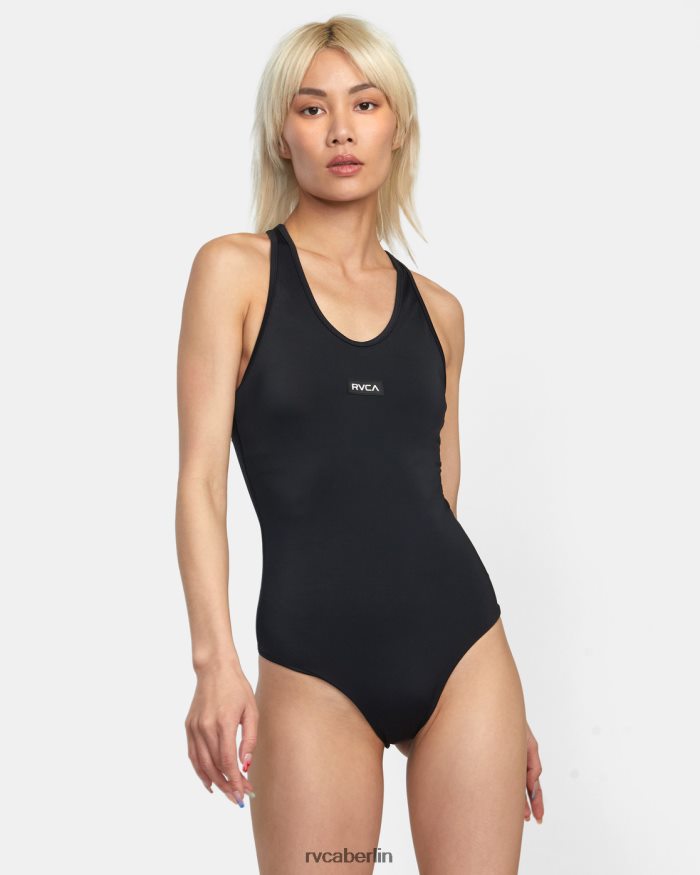 RVCA Va Essential einteiliger Badeanzug BF4L8X1309 schwimmen Schwarz Frauen
