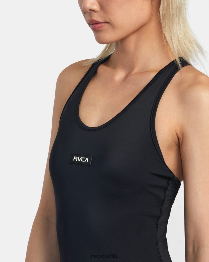 RVCA Va Essential einteiliger Badeanzug BF4L8X1309 schwimmen Schwarz Frauen