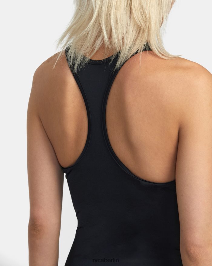 RVCA Va Essential einteiliger Badeanzug BF4L8X1309 schwimmen Schwarz Frauen