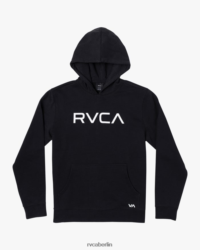 RVCA großer Kapuzenpullover BF4L8X801 Spitzen Schwarz Jungen