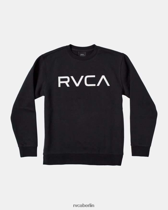 RVCA großes Sweatshirt mit Rundhalsausschnitt BF4L8X407 Spitzen Schwarz Jungen