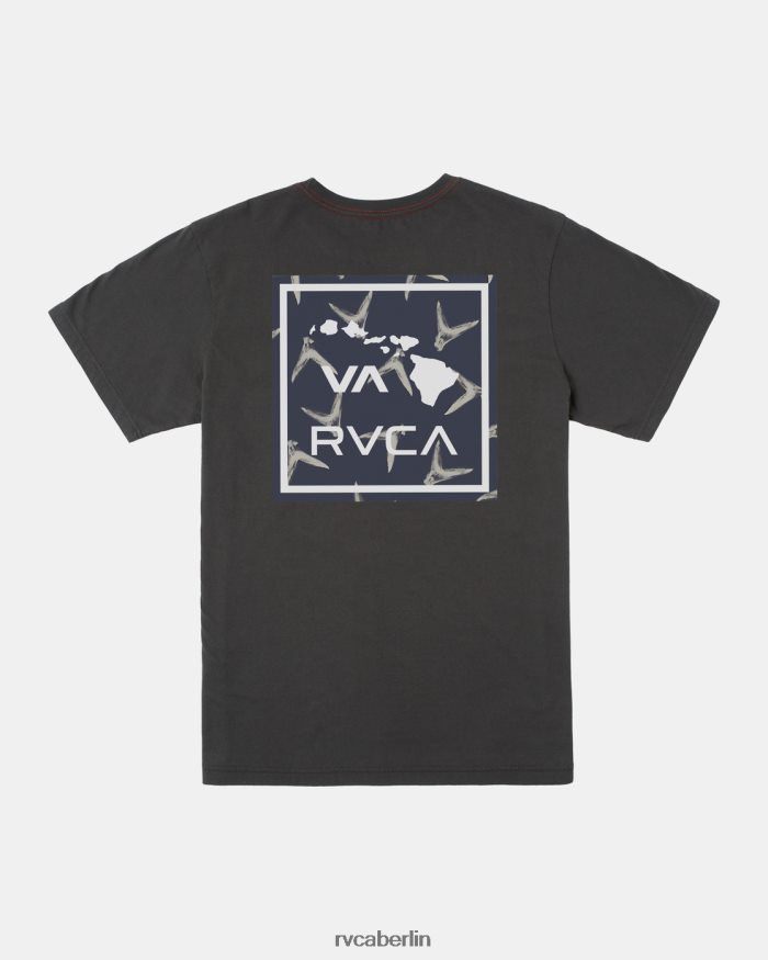 RVCA Hawaii-Va-Floss-T-Shirt BF4L8X262 Kleidung Pirat schwarz Jungen