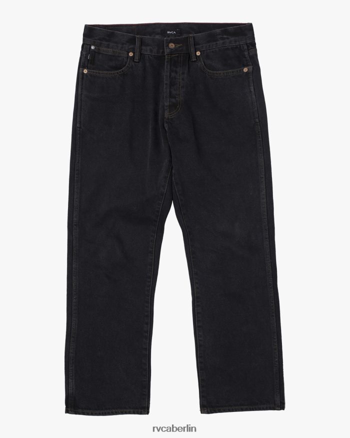 RVCA New Dawn Jeans mit gerader Passform BF4L8X911 Kleidung schwarze Spülung Männer
