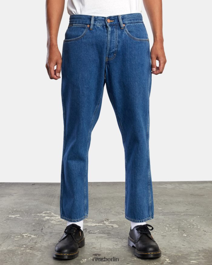 RVCA New Dawn Jeans mit gerader Passform BF4L8X912 Kleidung blaues Halsband Männer