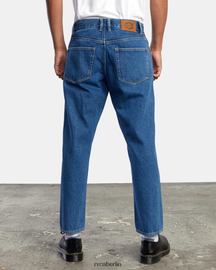 RVCA New Dawn Jeans mit gerader Passform BF4L8X912 Kleidung blaues Halsband Männer