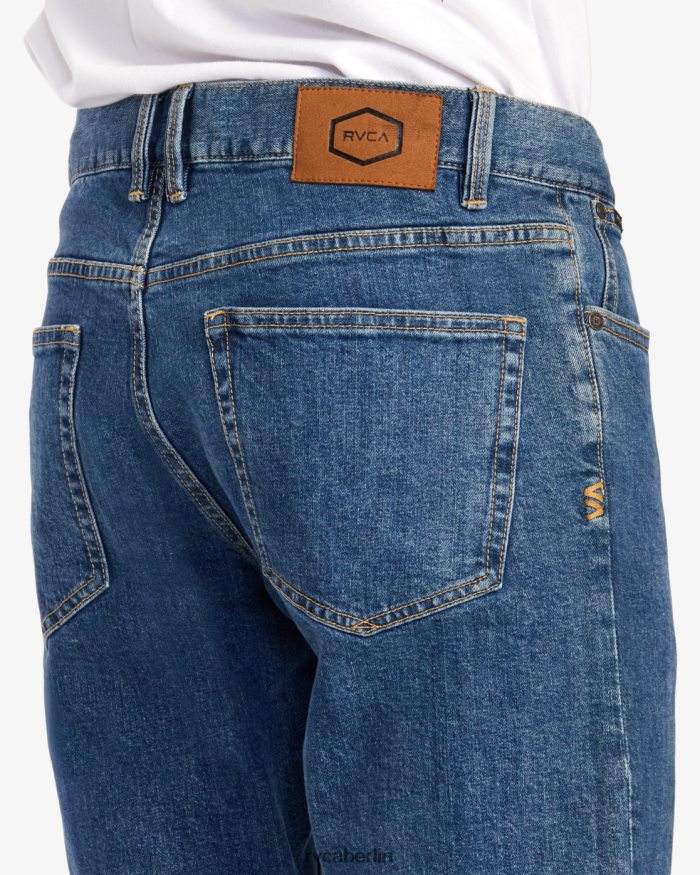 RVCA Straight-Fit-Jeans fürs Wochenende BF4L8X887 Kleidung leichte Vintage-Waschung Männer