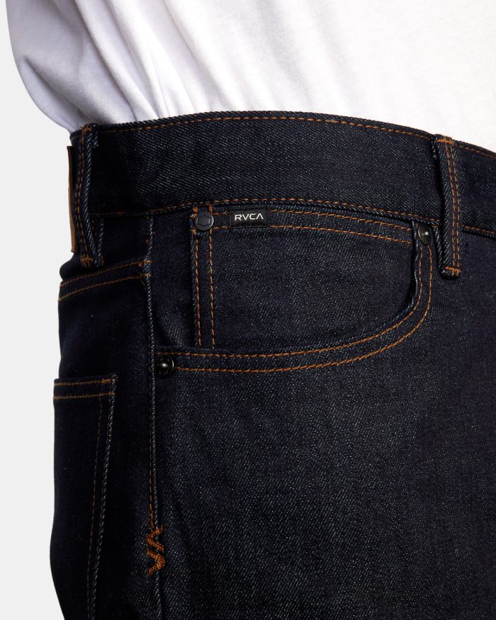 RVCA Straight-Fit-Jeans fürs Wochenende BF4L8X950 Kleidung dunkles Indigo Männer