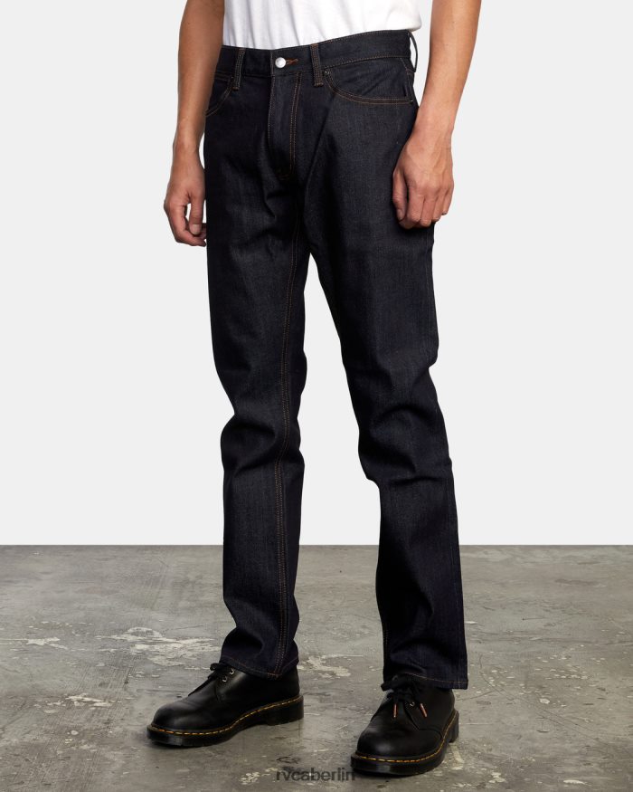RVCA Straight-Fit-Jeans fürs Wochenende BF4L8X950 Kleidung dunkles Indigo Männer