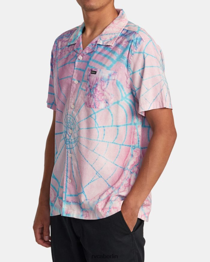 RVCA Colin Sussingham Kurzarmhemd BF4L8X124 Kleidung Rosa Männer