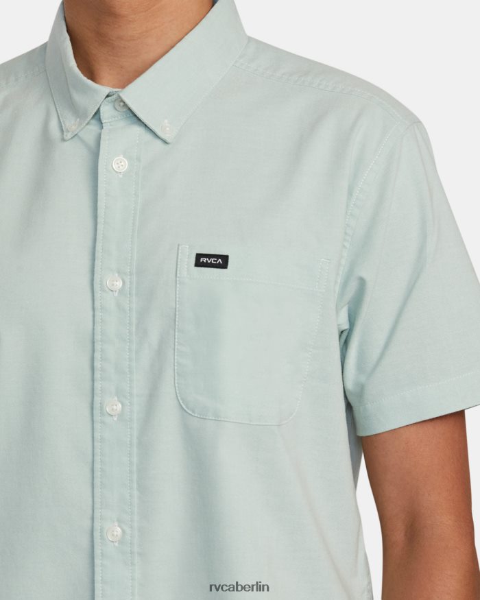 RVCA Dafür reicht ein Stretch-Kurzarmshirt BF4L8X931 Kleidung grüner Dunst Männer