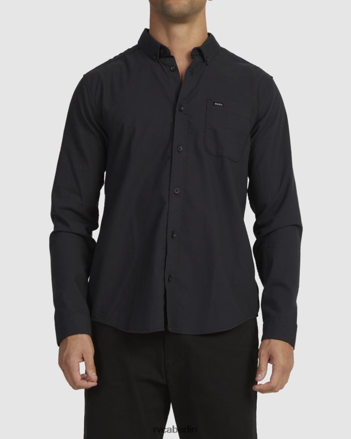 RVCA Dafür reicht ein langärmliges Stretch-Shirt BF4L8X974 Kleidung Schwarz Männer