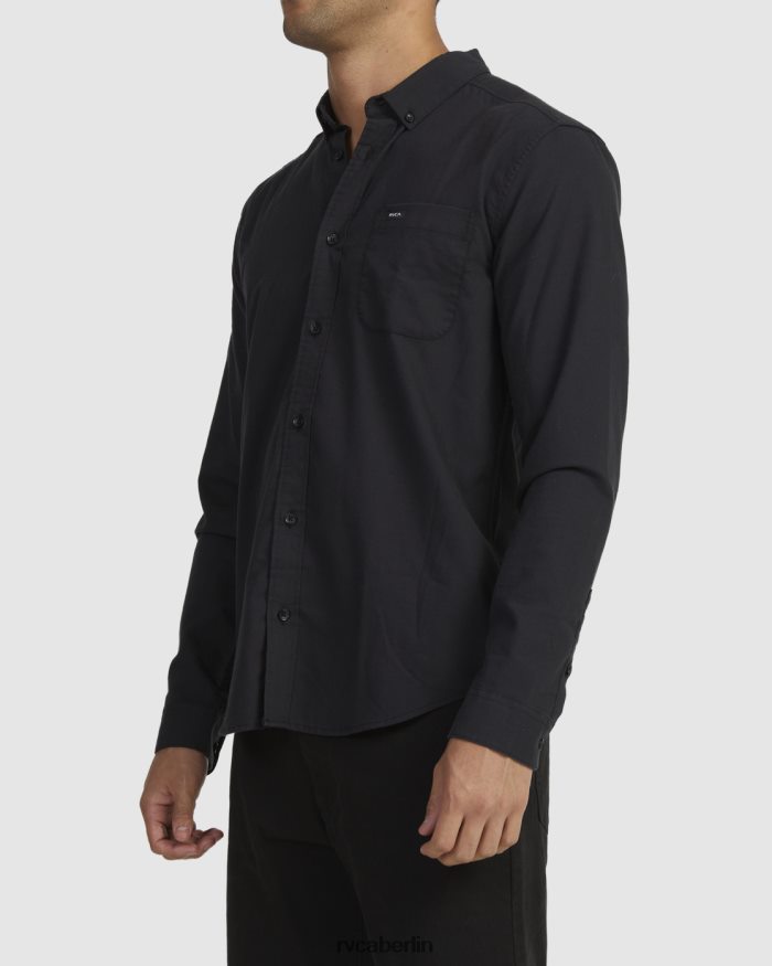 RVCA Dafür reicht ein langärmliges Stretch-Shirt BF4L8X974 Kleidung Schwarz Männer