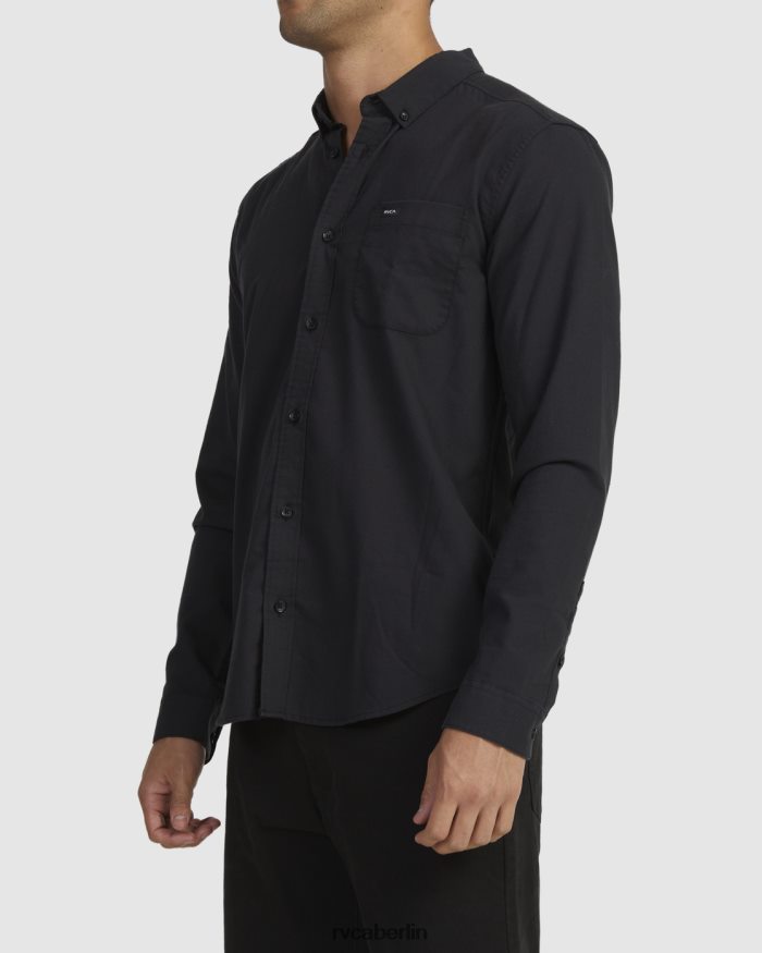 RVCA Dafür reicht ein langärmliges Stretch-Shirt BF4L8X974 Kleidung Schwarz Männer