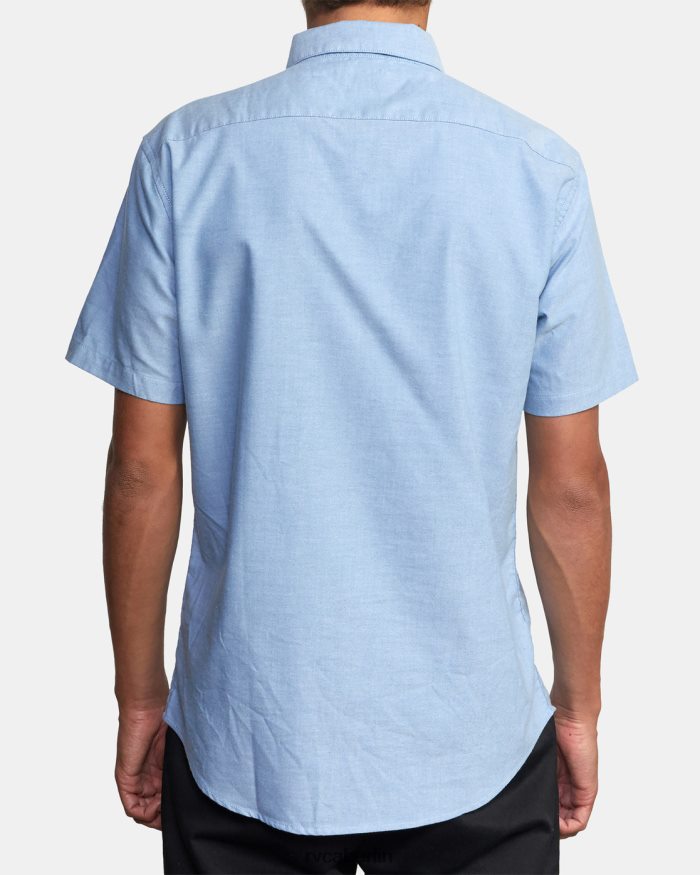 RVCA Das reicht für ein Stretch-Kurzarmshirt BF4L8X374 Kleidung Oxfordblau Männer