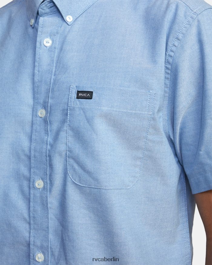 RVCA Das reicht für ein Stretch-Kurzarmshirt BF4L8X374 Kleidung Oxfordblau Männer