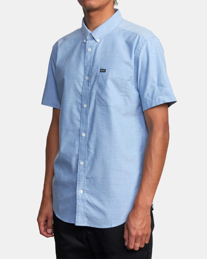 RVCA Das reicht für ein Stretch-Kurzarmshirt BF4L8X374 Kleidung Oxfordblau Männer