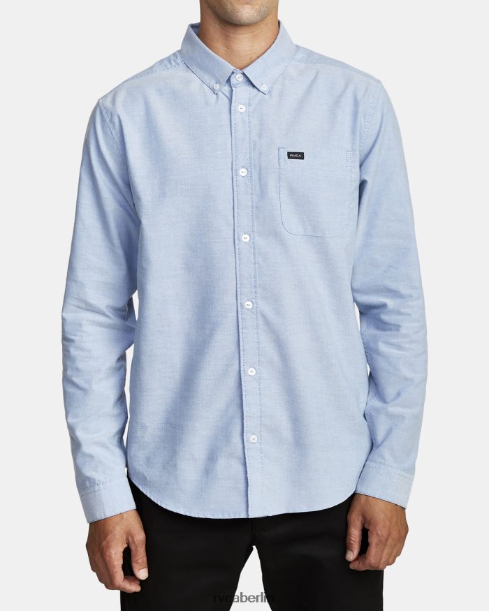 RVCA Das reicht für ein Stretch-Langarmshirt BF4L8X365 Kleidung Oxfordblau Männer