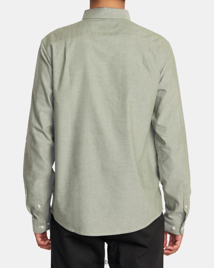 RVCA Das reicht für ein Stretch-Langarmshirt BF4L8X383 Kleidung College-Grün Männer