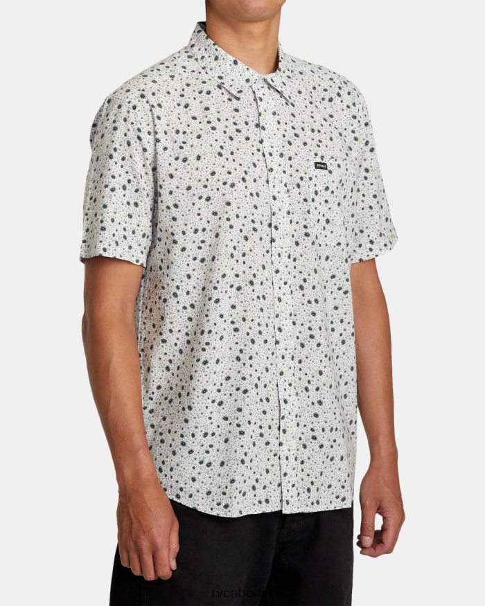 RVCA Englisches Rosen-Kurzarmshirt BF4L8X91 Kleidung Weiß Männer