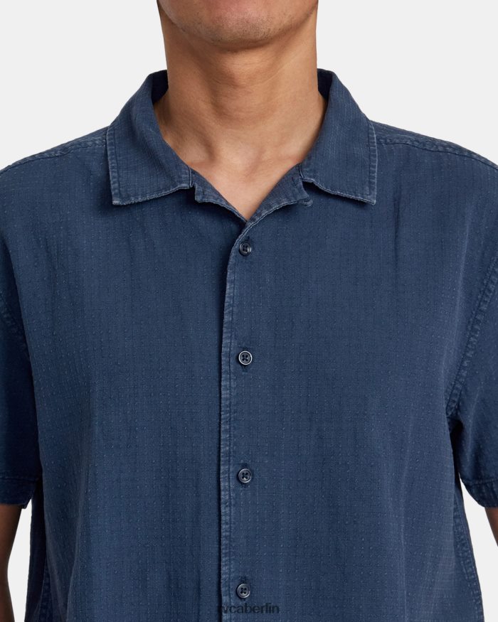 RVCA Hochwertiges Kurzarmhemd BF4L8X270 Kleidung Indigo Männer