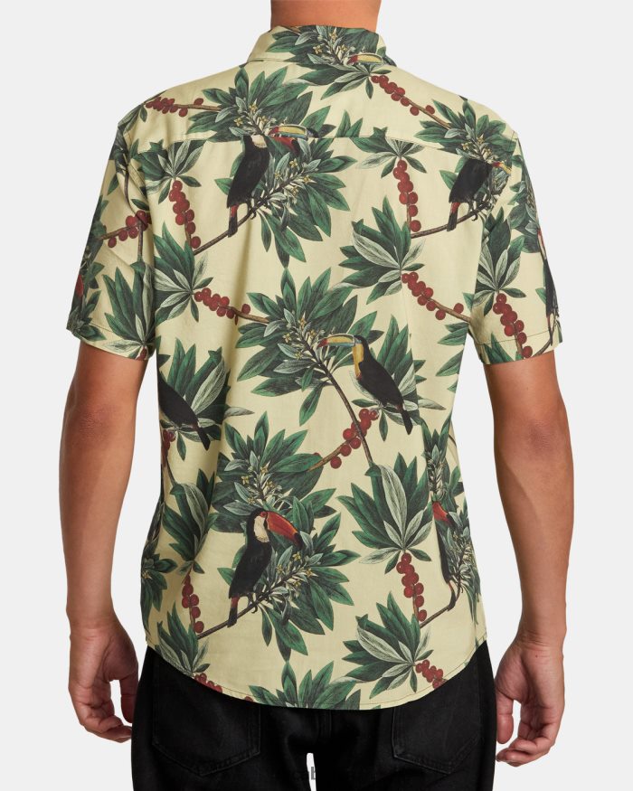 RVCA Pandämonium-Kurzarmshirt BF4L8X281 Kleidung Banane Männer