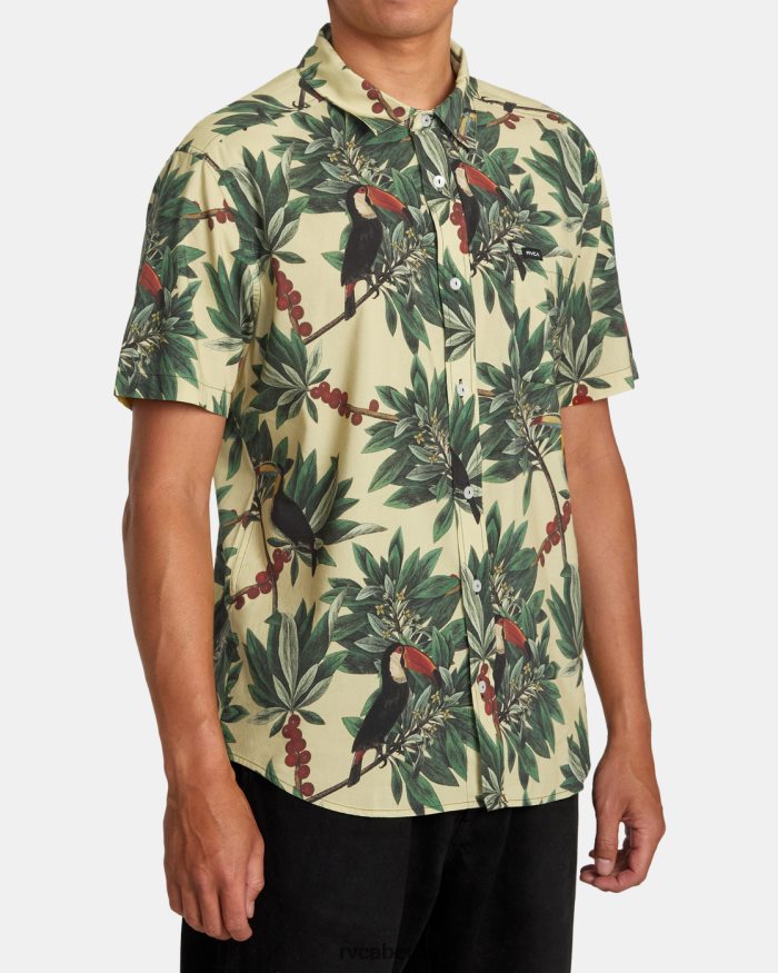 RVCA Pandämonium-Kurzarmshirt BF4L8X281 Kleidung Banane Männer