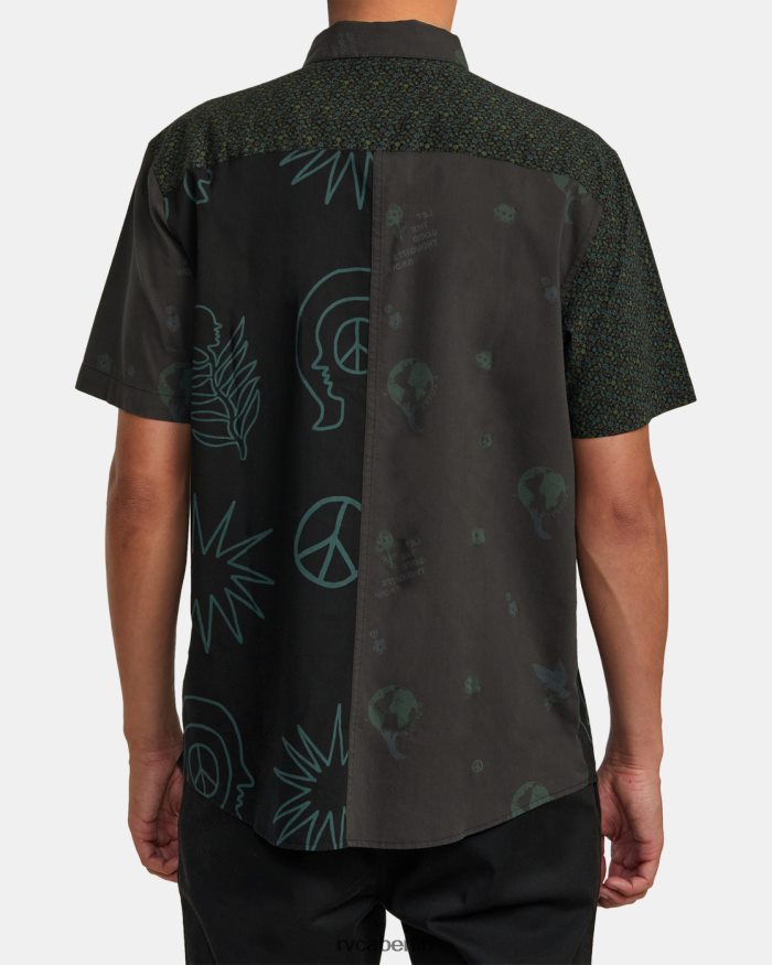 RVCA Zusammenstellung Kurzarmshirt BF4L8X990 Kleidung Schwarz Männer