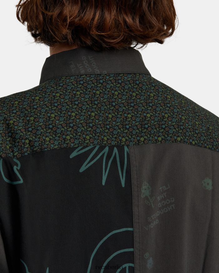 RVCA Zusammenstellung Kurzarmshirt BF4L8X990 Kleidung Schwarz Männer