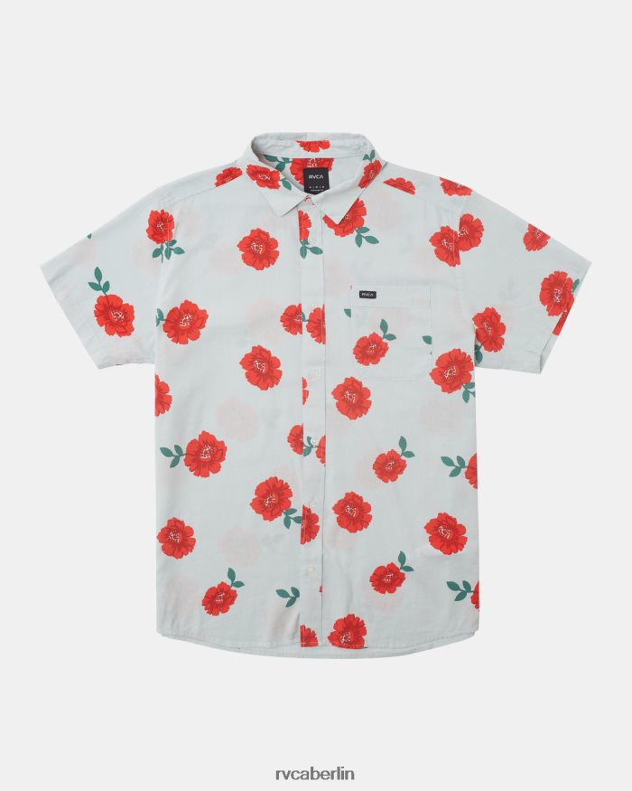 RVCA botanisches Kurzarmshirt BF4L8X288 Kleidung grüner Tee Männer