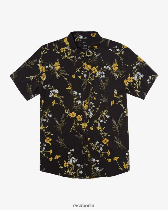 RVCA weiteres florales Kurzarmshirt BF4L8X144 Kleidung Mitternacht Männer