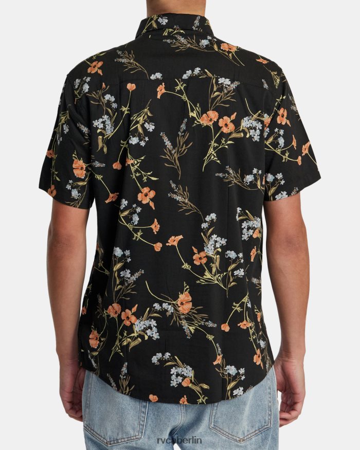 RVCA weiteres florales Kurzarmshirt BF4L8X144 Kleidung Mitternacht Männer
