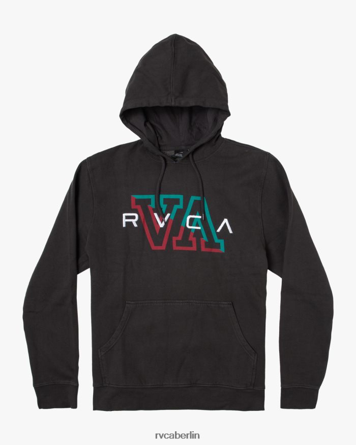 RVCA Hampton-Pullover-Kapuzenpullover BF4L8X879 Kleidung Schwarz Männer