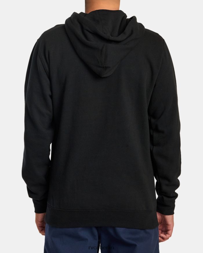 RVCA Hampton-Pullover-Kapuzenpullover BF4L8X879 Kleidung Schwarz Männer