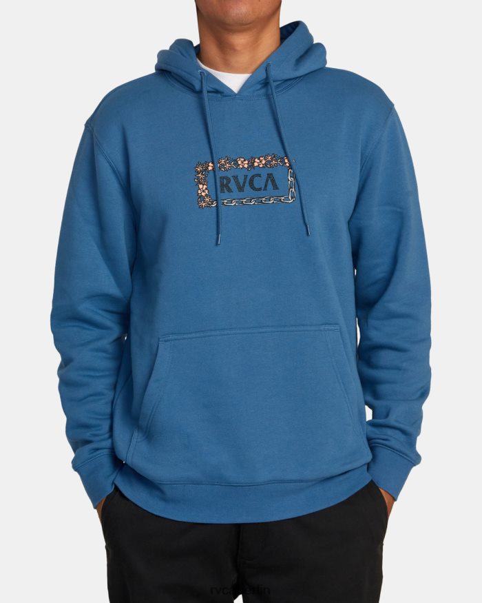 RVCA Kapuzenpullover der Nahrungskette BF4L8X549 Kleidung kühles Blau Männer
