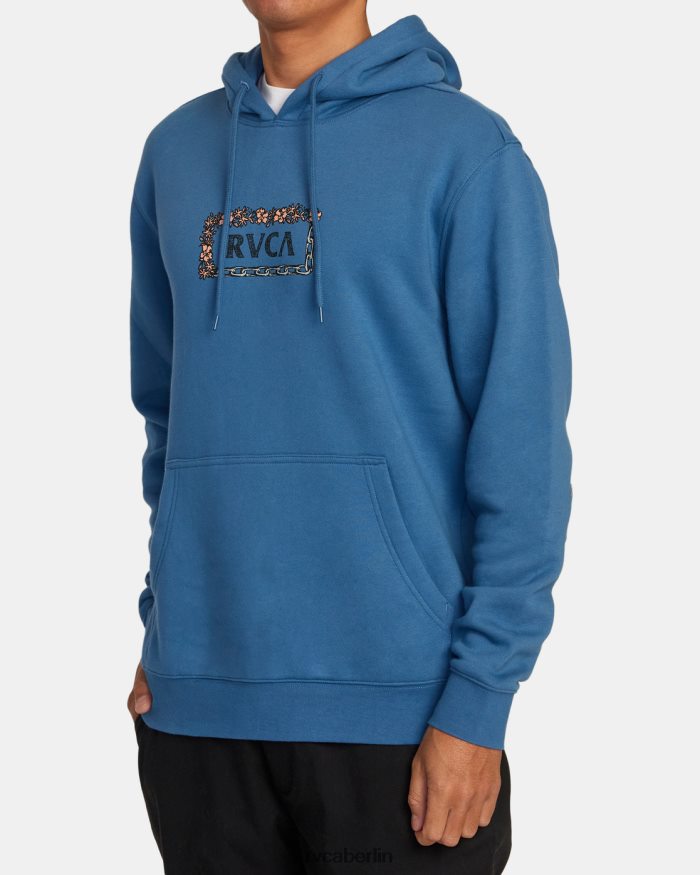 RVCA Kapuzenpullover der Nahrungskette BF4L8X549 Kleidung kühles Blau Männer