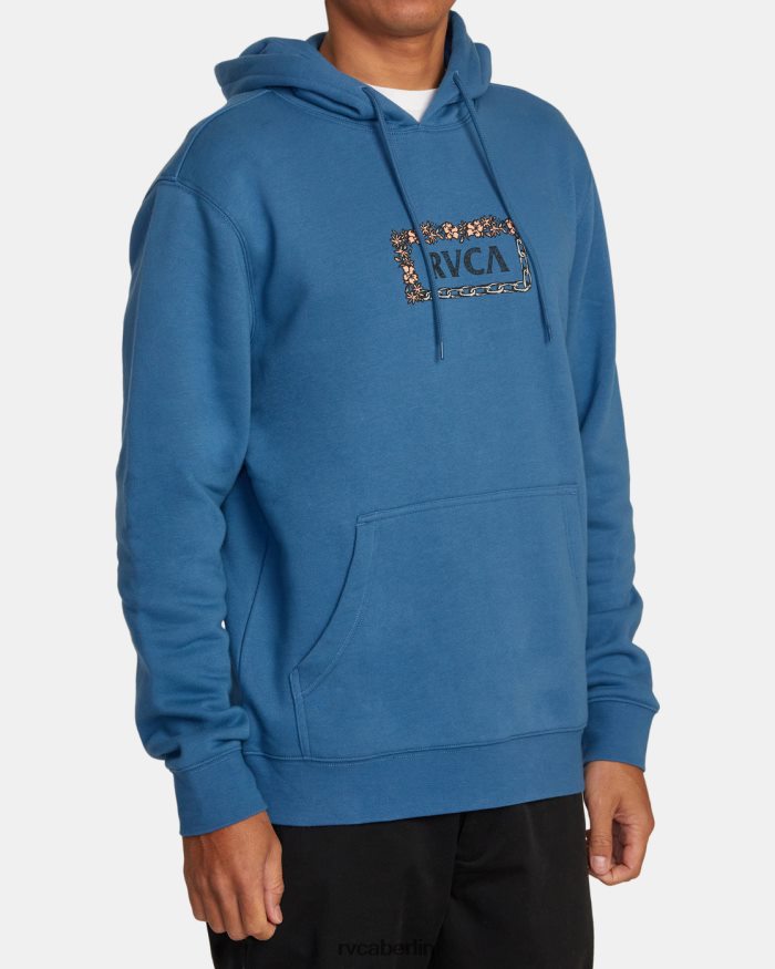 RVCA Kapuzenpullover der Nahrungskette BF4L8X549 Kleidung kühles Blau Männer